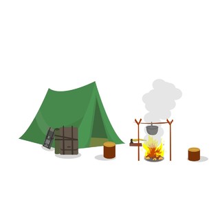 夏令营野营帐篷